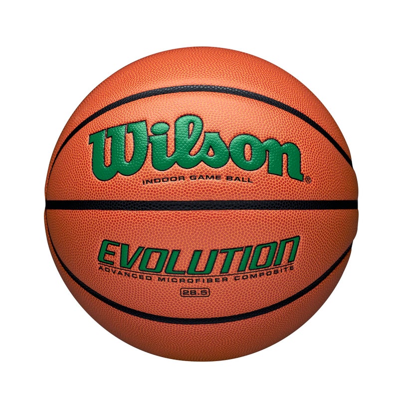 WILSON Evolution Indoor Game Basketball, Green, Size 6 - 28.5" - Image 1
